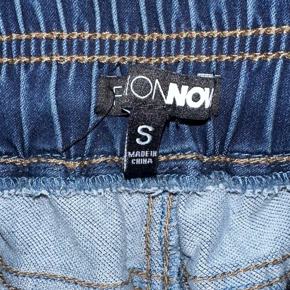Blue Denim Jogger Pants - Picture 4 of 4